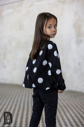 All For Kids Bluza Groszki Czarna