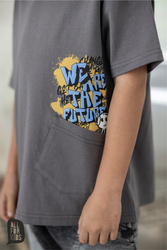 All For Kids T-shirt Graffti Szary