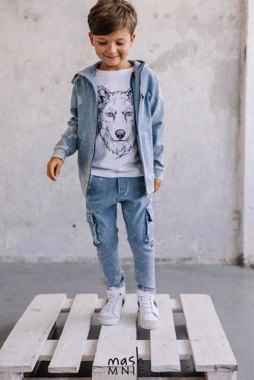 Bluza Z Kapturem WOLF Blue                                        