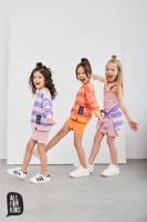 All For Kids Bluza Paski Fioletowe