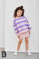 All For Kids Bluza Paski Fioletowe