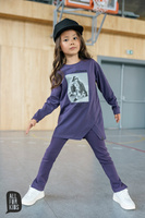 All For Kids Bluza Tunika Fiolet